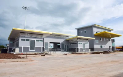 ความก้าวหน้างานก่อสร้างจุดจอดพักรถบรรทุก บริเวณสถานีตรวจสอบน้ำหนักโนนสูง (ขาเข้า) ระยะที่ 2